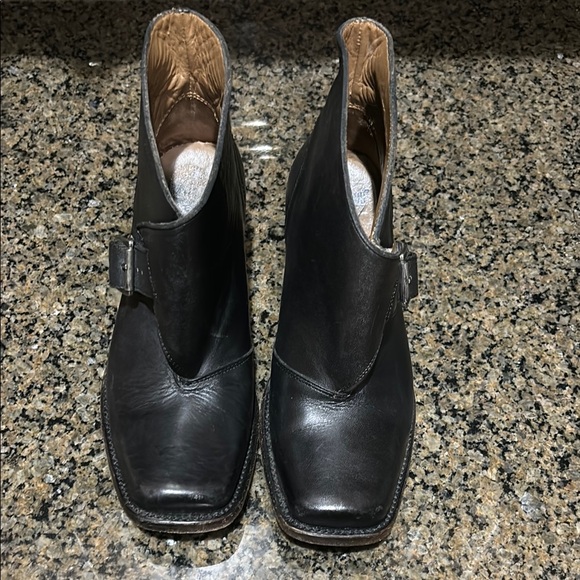 John Fluevog black chunky heel booties - Picture 10 of 11